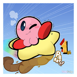 ambiguous_gender blue_background blue_eyes blush border breath casual_pooping embarrassed feces first_place gradient_background heart_symbol motion_lines one_eye_closed pink_body pooping scatplay simple_background solo sound_effects star text vowelless vowelless_sound_effect warp_star white_border fairyfudge kirby_(series) kirby_air_riders nintendo kirby waddling_head 1:1 artist_name digital_media_(artwork) hi_res male_(lore)