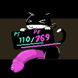 >_< anthro balls big_balls big_butt big_penis black_body black_fur bouncing bouncing_balls bouncing_butt bouncing_penis butt cursor eyes_closed foreskin front_view fur gameplay_mechanics genitals gui happy health_bar huge_penis kerchief male mask mostly_nude moving_foreskin multicolored_body multicolored_fur penis pink_balls pink_penis retracted_foreskin retracting_foreskin shortstack shortstack_male small_but_hung smile solo tail tail_motion thick_thighs two_tone_body two_tone_fur white_body white_fur wide_hips sharpbean atlus megami_tensei persona_(series) persona_5 sega morgana_(persona) domestic_cat felid feline felis mammal tuxedo_cat 1:1 animated digital_media_(artwork) pixel_(artwork) pixel_animation