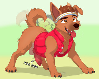 accessory animal_genitalia animal_penis balls bodily_fluids canine_genitalia canine_penis clothed clothing feral fur genitals headband male open_mouth penis simple_background solo tail tongue whyvern dreamworks forgotten_island raww_(forgotten_island) canid canine mammal werecanid werecanine werecreature weredog 5:4 absurd_res digital_media_(artwork) hi_res