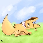 balls bodily_fluids butt cum cum_in_ass cum_inside feral fluffy genital_fluids genitals heart_symbol leaking_cum male royalty smug solo noodletheartist nintendo pokemon noodle_the_jolteon eeveelution generation_1_pokemon jolteon pokemon_(species) 1:1 hi_res