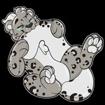 4_toes feet grey_body horn inflatable lying smile solo telegram_sticker toes toony symrea animate_inanimate felid feline living_inflatable mammal pantherine snow_leopard 1:1 alpha_channel