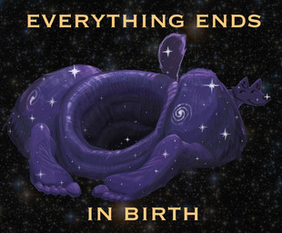 ambiguous_gender anus butt cosmic_background detailed_background feet gaping gaping_anus giga humanoid_feet hyper_gape kneeling looking_at_viewer macro plantigrade presenting presenting_anus presenting_hindquarters raised_tail smile soles space tail text what theotormon english_text hi_res