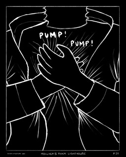 5_fingers ambiguous_gender black_background black_border border clothing coat collared_jacket cpr duo fingers hands_together jacket shirt simple_background sound_effects topwear sharkinthepark 2025 4:5 absurd_res comic greyscale hi_res monochrome