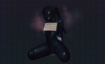 anthro bdsm clothing female hands_behind_back headgear headwear hood kneeling latex latex_clothing latex_headwear latex_hood latex_mask latex_skinsuit mask penetration sensory_deprivation sex_toy sex_toy_in_pussy sex_toy_insertion sex_toy_under_clothing sign simple_background skinsuit solo submissive submissive_anthro submissive_female text tight_clothing vaginal vaginal_penetration vibrator vibrator_in_pussy vibrator_under_clothing poiuytrew lagomorph leporid mammal rabbit english_text