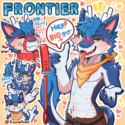 anthro belt blue_hair blush bodily_fluids bottomwear chibi clenched_teeth clothed clothing collar dialogue eyes_closed green_eyes hair heart_symbol holding_collar holding_object holding_tail kerchief licking male multiple_poses muzzle_(object) navel one_eye_closed pants pawpads pose saliva saliva_on_tongue shaking simple_background sitting smile smirk smug solo standing tail tail_lick teeth text tongue tongue_out topless yellow_background yellow_kerchief sosomyuzu mythology dragon mythological_creature mythological_scalie scalie 1:1 absurd_res english_text hi_res multiple_images