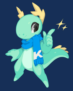 5_fingers ambiguous_gender anthro antlers black_eyes blue_scarf countershade_torso countershading eyelashes featureless_feet feet fingernails fingers gesture hand_gesture horn looking_at_viewer mouth_closed nails pointing pointing_up scarf smile solo sparkles spiked_tail spikes spikes_(anatomy) standing tail teal_body teal_scales yellow_horn tyson_tan kde mythology kori_(kde) dragon mythological_creature mythological_scalie scalie absurd_res hi_res
