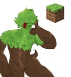 anthro grass male microsoft minecraft mojang nasthane plant solo xbox_game_studios