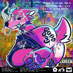 4_toes abstract_background aftermath anthro backsack balls big_butt black_eyes black_nose blue_hair bodily_fluids body_writing bottomwear bottomwear_down bright_colors butt cheek_tuft cigarette clothed clothing collar commando countershade_face countershade_tail countershading cum cum_drip cum_in_ass cum_inside cum_marking cum_on_face cum_on_feet dripping drooling drugs facial_tuft feet fluffy fluffy_tail fur genital_fluids genitals glitch hair half-closed_eyes humanoid_genitalia humanoid_penis leg_scar looking_at_viewer lying male male/male marijuana markings narrowed_eyes neck_tuft on_side ownership pants pants_down partially_clothed pawpads penis pet_praise pink_body pink_fur praise psychedelic psychedelic_background purple_pawpads saliva scar scut_tail short_tail shorts smile smiling_at_viewer smoke smoking smoking_cigarette solo substance_intoxication tail text thick_thighs thigh_scar toes tongue tongue_out tuft wounded writing_on_butt eyestrain_warning noelleyy russelbuck_(copyright) noel_(noelleyy) canid canine canis deer domestic_dog husky hybrid mammal nordic_sled_dog spitz 1:1 2026 chromatic_aberration digital_drawing_(artwork) digital_media_(artwork) english_text hi_res