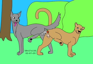 anal anal_knotting anal_penetration animal_genitalia animal_penis ass_to_ass balls brown_body brown_fur canine_genitalia canine_penis day duo erection feral feral_on_feral feral_penetrated feral_penetrating feral_penetrating_feral fur genitals grass grey_body grey_fur interspecies knot knot_root knotted_penis knotting male male/male male_penetrated male_penetrating male_penetrating_male nude_male outside penetration penile penile_penetration penis plant raised_leg reverse_doggystyle sex sheath sky smile tongue tongue_out toony tree urbanhermit canid canine canis cougar felid feline mammal wolf 2002 colored dated