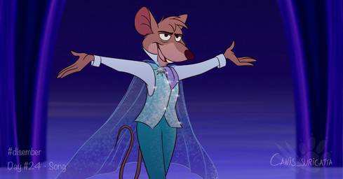 anthro bottomwear buckteeth cape clothed clothing fur hair male open_mouth pants shirt solo sparkles sparkling_clothing spread_arms spreading standing teeth text topwear vest atimon disney frozen_(disney) the_great_mouse_detective basil_(disney) elsa_(frozen) mammal mouse murid murine rodent 2023 signature