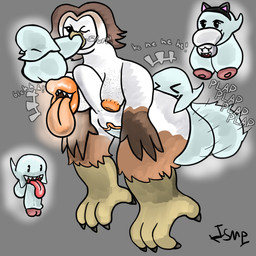 abdominal_bulge anthro big_penis boo_mushroom breast_play breasts cat_ear_headband feet fellatio female gangbang genitals group group_sex huge_penis hyper hyper_genitalia hyper_penis male male/female nipple_mouth nipples oral orange_nipples penetration penile penis possession power-up sex sharp_teeth spitroast talons teeth toes tongue tongue_out vaginal vaginal_penetration vulva widow's_peak ishitmypants mario_bros nintendo avian barn_owl bird boo_(mario) ghost owl sphere_creature spirit tyto tytonid 1:1