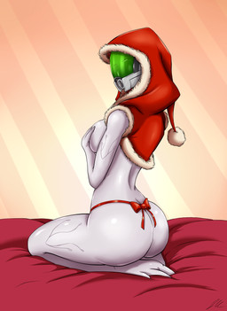 alien breasts female festive kneeling looking_at_viewer quarian solo
Rating: Questionable
Score: 4
User: kiwimans1
Date: January 05, 2014