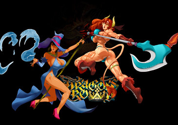 amazon axe big_breasts bikini biped black_background black_hair breasts butt cleavage clothed clothing crown dress duo ear_piercing female fully_clothed green_eyes hair headgear horn huge_breasts long_hair magic magic_user melee_weapon muscular muscular_female nipple_outline piercing polearm red_hair simple_background skimpy staff swimwear tail tattoo text tight_clothing two-piece_swimsuit weapon yellow_eyes tentaclemonsterchu corruption_of_champions dragon's_crown legend_of_queen_opala mythology vanillaware excellia_(coc) farah_(legend_of_queen_opala) animal_humanoid bovid bovid_humanoid bovine bovine_humanoid cattle_humanoid dragon human humanoid mammal mammal_humanoid mythological_creature mythological_scalie scalie 2013 artist_name crossover english_text