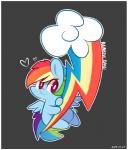 2014 <3 chibi cloud cutie_mark english_text equine female friendship_is_magic hair hug lifeloser mammal multi-colored_hair my_little_pony pegasus plain_background purple_eyes rainbow_dash_(mlp) rainbow_hair solo text wings
Rating: Safe
Score: 9
User: 2DUK
Date: March 24, 2014