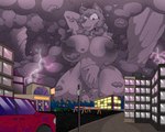anthro areola big_areola big_breasts breasts city city_skyline cloud electricity female genitals heart_symbol huge_areola huge_breasts hurricane hyper hyper_breasts innie_pussy kneeling lightning macro_breasts nipples pussy solo storm tornado tinydevilhorns yuni_hermit animate_inanimate canid canine canis mammal wolf absurd_res hi_res