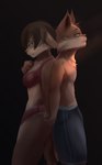 anthro black_background bra clothed clothing duo female hair hand_holding male male/female panties simple_background topless topless_male underwear dexie93 sebastien_(black-kitten) serah_(black-kitten) felid feline lynx mammal hi_res brother_(lore) brother_and_sister_(lore) sibling_(lore) sister_(lore) twins_(lore)