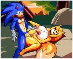 anthro big_breasts big_penis border breasts duo female genitals huge_breasts huge_penis male male/female mostly_nude nipples nude penis sex white_border deathlyfurry superbunnygt sega sonic_boom sonic_the_hedgehog_(series) sonic_the_hedgehog zooey_the_fox canid canine eulipotyphlan fox hedgehog mammal absurd_res digital_media_(artwork) hi_res