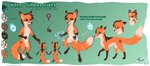 anthro female_symbol feral gender_symbol glowing glowing_paws jewelry necklace paws solo symbol rukifox yumi_(yatofox) canid canine fox mammal shape_shifter hi_res model_sheet female_(lore)