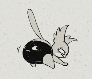 ambiguous_gender clothing_transformation duo feral frown transformation underwear_transformation gulp_goon mewgenics marshmallow_(mewgenics) morana_(mewgenics) domestic_cat felid feline felis mammal