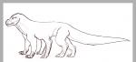 4_eyes 4_fingers 4_toes 6_fingers 6_legs ambiguous_gender claws feet fingers long_tail multi_eye multi_leg multi_limb solo study tail tetrapod toes worried trachycantotyrannus_(copyright) alien mammal concept_art sketch