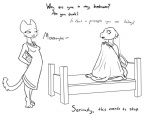 argonian barefoot bed black_and_white dialog drunk feline female katia_managan khajiit lesbian monochrome pineapple prequel quill-weave scalie text the_elder_scrolls the_elder_scrolls_iv:_oblivion unknown_artist video_games
Rating: Questionable
Score: 14
User: pingpong101
Date: September 09, 2012