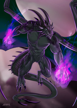 abs action_pose anthro attack biceps big_horn black_body black_scales blue_eyes claws featureless_crotch flying horn long_tail magic male markings muscular muscular_anthro muscular_male nude pecs pose scales simple_background solo spines spread_wings tail teeth thick_thighs wings amon-sydonai mythology kore_aster dragon mythological_creature mythological_scalie scalie 2019 digital_media_(artwork) hi_res