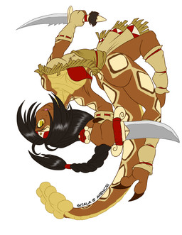 2_toes accessory anthro arm_markings big_butt black_hair bottomwear breasts butt claws clothed clothing dagger feet female fingerless_gloves flexible footwear gloves hair handwear headband jumping leg_markings legwear loincloth looking_at_viewer markings melee_weapon native_american non-mammal_breasts rattle_(anatomy) skimpy socks soles solo spread_toes tail tail_markings thick_tail toe_claws toeless_footwear toeless_socks toes weapon yellow_eyes avencri tina_of_the_south sitala pit_viper rattlesnake reptile scalie snake viper 2010 digital_media_(artwork) full-length_portrait portrait