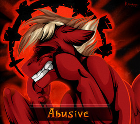bent_legs brown_mane clenched_teeth feathered_wings feathers feral fur hooves iron_crown_(darkest_dungeon) light male male_feral mane multicolored_mane red_background red_body red_fur red_hooves red_wings scared shadow_face short_mane simple_background solo teeth text text_box two_tone_mane white_mane wings rayrage darkest_dungeon hasbro my_little_pony mythology fan_character markerlight_(oc) equid equine mammal mythological_creature mythological_equine pegasus 2020 artist_name bust_portrait colored crossover digital_drawing_(artwork) digital_media_(artwork) english_description english_text lighting portrait shaded
