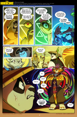 4_fingers abstract_background bodily_fluids cape chakra claws clothed clothing comic_panel crossed_arms dialogue dialogue_box female feral fingers fur group happy hat headgear headwear jade_palace love male markings orange_body orange_fur pose proud red_eyes speech_bubble spread_arms staff stairs striped_body striped_fur striped_markings striped_tail stripes sweat sweatdrop tail tail_markings text toe_claws yellow_sclera chilllum skyrilius dreamworks kung_fu_panda master_mantis master_monkey master_po_ping master_shifu master_tigress master_viper zhen_(kung_fu_panda) ailurid bear canid canine corsac_fox felid fox giant_panda haplorhine mammal monkey pantherine primate red_panda reptile scalie snake tiger true_fox viper absurd_res comic credits english_text hi_res url