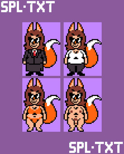 areola black_bottomwear black_clothing black_pants bottomwear bra breasts brown_hair bulge business_suit clothed clothed_gynomorph clothing dipstick_tail eyewear fox_ears fur genitals glasses gynomorph hair intersex legwear markings necktie nipples nude nude_gynomorph orange_body orange_clothing orange_fur orange_underwear panties pants penis pubes purple_background red_necktie shirt simple_background skirt smile solo suit sunglasses t-shirt tail tail_markings text topwear underwear wearing_glasses white_clothing white_shirt white_topwear splashtext ozmo animal_humanoid canid canid_humanoid canine canine_humanoid fox_humanoid humanoid mammal mammal_humanoid digital_media_(artwork) pixel_(artwork) trans_(lore) trans_woman_(lore)