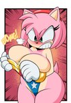 accessory alternative_fashion angry anthro big_breasts black_nose border bracelet breasts cleavage clothed clothing cosplay costume countershade_arms countershade_face countershade_torso countershading eyelashes female gloves green_eyes hair hair_accessory hairband handwear huge_breasts jewelry multicolored_body multicolored_face multicolored_skin pink_body pink_hair pink_skin short_hair short_tail solo superhero_costume tail tan_body tan_countershading tan_skin teeth thick_thighs tight_clothing two_tone_body two_tone_face white_border white_clothing white_gloves white_handwear grimphantom dc_comics sega sonic_the_hedgehog_(series) amy_rose wonder_woman eulipotyphlan hedgehog mammal 2025 digital_drawing_(artwork) digital_media_(artwork) hi_res portrait three-quarter_portrait
