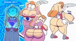 anthro areola areola_slip big_breasts big_butt breast_expansion breasts butt butt_expansion cleavage clothed clothing expansion female footwear high_heels huge_breasts huge_butt nipples shoes solo monamania sega sonic_the_hedgehog_(series) vanilla_the_rabbit lagomorph leporid mammal rabbit absurd_res hi_res