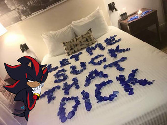 5_fingers anthro bedroom bedroom_eyes biped black_body black_fur black_nose clothing fellatio_request fingers flirting flirting_look flirting_with_viewer fur furniture_lamp gloves handwear inside looking_at_viewer male multicolored_body multicolored_fur narrowed_eyes oral_request pillow red_body red_eyes red_fur requesting seductive sex_request smile smiling_at_viewer solo suggestive tail tail_motion tailwag teasing teasing_viewer text white_clothing white_gloves white_handwear aoibeast sega sonic_the_hedgehog_(series) shadow_the_hedgehog eulipotyphlan hedgehog mammal 2025 4:3 draw_over english_text hi_res meme mixed_media reaction_image