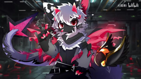 anthro black_body black_fur claws fur grey_body grey_fur hair horn kemono looking_at_viewer male music red_claws red_horn slim_anthro slim_male solo white_hair hlg7777 bilibili mythology dragon furred_dragon furred_scalie mythological_creature mythological_scalie scalie 16:9 2d_animation animated hi_res motion_tweening short_playtime sound video widescreen