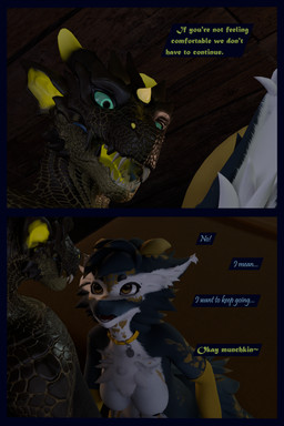anthro arm_warmers armwear blue_body blue_eyes blue_fur breasts clothing dialogue duo female fur green_body green_scales leg_warmers legwear male male/female multicolored_body multicolored_fur scales text white_body white_fur yellow_eyes flauntingfornication european_mythology mythology dragon kobold mythological_creature mythological_scalie scalie western_dragon wyvern 2:3 3d_(artwork) absurd_res comic digital_media_(artwork) english_text hi_res daughter_(lore) father_(lore) father_and_child_(lore) father_and_daughter_(lore) parent_(lore) parent_and_child_(lore) parent_and_daughter_(lore)