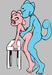 3_toes 4_fingers ambiguous_penetration anthro anthro_on_anthro anthro_penetrated anthro_penetrating anthro_penetrating_anthro arm_support big_eyes biped black_eyebrows black_eyes black_markings blue_body blue_ears blue_fur blue_markings blue_tail brother_penetrating_sister buckteeth butt chair curved_eyebrows duo eyebrows eyes_closed facial_markings feet female female_penetrated fingers flat_chested floppy_ears from_behind_position fur furniture grabbing_from_behind grey_background head_markings humanoid_hands interspecies iris leaning leaning_forward light_body light_fur looking_at_another looking_at_partner looking_back looking_back_at_another looking_back_at_partner lop_ears male male/female male_penetrating male_penetrating_female markings monotone_background monotone_tail muzzle_(marking) nude nude_anthro nude_female nude_male open_mouth open_smile orange_nose penetration pink_body pink_ears pink_fur pink_markings pink_nose pink_tongue plantigrade pointy_ears prick_ears scut_tail sex short_tail side_view simple_background smile smiling_at_another smiling_at_partner snout standing standing_doggystyle standing_sex tail teeth toes tongue waist_grab whisker_markings white_tail young young_anthro young_female young_male young_on_young young_penetrated young_penetrating zambs cartoon_network the_amazing_world_of_gumball anais_watterson gumball_watterson domestic_cat felid feline felis lagomorph leporid mammal rabbit 2025 digital_drawing_(artwork) digital_media_(artwork) hi_res brother_(lore) brother_and_sister_(lore) incest_(lore) sibling_(lore) sister_(lore)