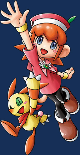 anthro blue_eyes blush blush_stickers bracelet clothing duo female footwear green_eyes hair hat headgear headwear jewelry male pink_clothing red_hair scarf shoes simple_background smile transparent_background bandai_namco klonoa_(series) lolo_(klonoa) popka animal_humanoid canid canine canis domestic_dog haplorhine humanoid mammal mammal_humanoid monkey monkey_humanoid primate primate_humanoid 2022 alpha_channel low_res official_art
