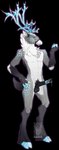 anthro erection male solo standing twilightsaint deer mammal new_world_deer reindeer adobe_photoshop_(artwork) digital_media_(artwork) hi_res sketch tagme