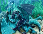 air_bubble arm_grab claws duo female feral licking male neck_lick pinned pinned_to_ground seaweed tail tongue tongue_out underwater water universaldragon mythology azureflame_(crimsonfire17) prince_heimdall_(sirius~) dragon fish marine mythological_creature mythological_scalie scalie 5:4 hi_res