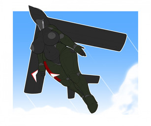 aircraft airplane anthro areola b-21 back_wings belly big_areola big_breasts big_nipples black_body breasts cloud cockpit curvy_figure female fin flying genitals green_body jet leg_fins machine metallic_body nipples not_furry nude nude_anthro nude_female simple_background sky solo thick_thighs vehicle voluptuous vulva wide_hips wings ndragon3 b-21_raider aeromorph living_aircraft living_machine living_vehicle digital_media_(artwork) hi_res