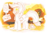 body_horror clothing dialogue faceless_character feces female grotesque hat headgear headwear solo text what epicsubterfuge friendship_is_magic hasbro my_little_pony applejack_(mlp) earth_pony equid equine horse mammal pony english_text