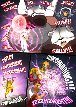 ambiguous_gender anthro balls belt_pouch boots bottomless clitoris clothed clothing dialogue duo energy fangs female footwear fully_clothed fur genitals gloves grey_hair hair hair_over_eyes handwear hazmat_suit holding_another holding_object legwear machine male multicolored_hair open_mouth penetration penile penile_penetration penis_in_vagina pubes red_body red_fur running sex shoes solo stockings teeth text two_tone_hair vaginal vaginal_penetration white_body white_fur white_hair yellow_eyes chochi mike_blade sally_(lovely_pets) shawna_(lovely_pets) canid canine canis domestic_dog fox grey_squirrel mammal red_fox rodent sciurid tree_squirrel true_fox 2026 comic english_text hi_res
