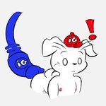 anal anthro cable clothing ethernet_cable fur hat headgear headwear male nipples solo surprised technology technophilia white_body white_fur sleepyly gui_(gui_e_estopa) canid canine canis domestic_dog mammal 1:1 hi_res