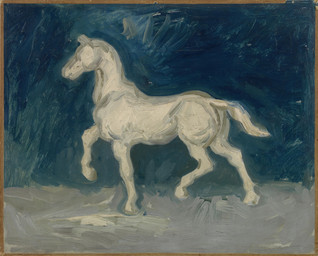 ambiguous_feral ambiguous_gender feral hooves painterly quadruped raised_hoof side_view simple_background solo standing tail textured_background unguligrade white_body vincent_van_gogh public_domain equid equine horse mammal 1886 19th_century absurd_res ancient_art hi_res oil_painting_(artwork) painting_(artwork) traditional_media_(artwork) traditional_painting_(artwork)