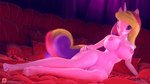 16:9 3d_(artwork) animated anthro anthrofied areola bed belly big_breasts bouncing_breasts breasts curvy_figure digital_media_(artwork) eqamrd equid equine feet female friendship_is_magic furniture hair hasbro horn horse jiggling looking_at_viewer lying mammal mature_anthro mature_female my_little_pony mythological_creature mythological_equine mythology navel nipples nude pony princess_cadance_(mlp) short_playtime solo wide_hips widescreen winged_unicorn wings