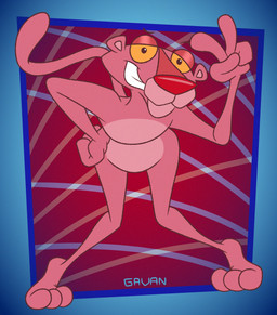 3_toes 4_fingers abstract_background anthro bent_over bow_legged casual_nudity feet fingers fur gesture hand_gesture hand_on_hip happy knock-kneed looking_at_viewer male multicolored_body multicolored_fur nude_anthro nude_male pink_body pink_fur raised_tail red_nose slim slim_anthro slim_male smile solo tail toes toony two_tone_body two_tone_fur v_sign yellow_eyes gavanzude pink_panther_(series) pink_panther felid mammal pantherine alternate_version_at_paywall digital_drawing_(artwork) digital_media_(artwork) hi_res signature