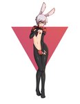 5_fingers biped clothing costume eyebrows eyewear femboy fingers glasses hair inner_ear_fluff male reverse_bunny_costume smile solo tuft alexw95 taiyo_akari animal_humanoid humanoid lagomorph lagomorph_humanoid leporid_humanoid mammal mammal_humanoid rabbit_humanoid absurd_res hi_res