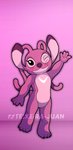 4_fingers 4_toes antennae_(anatomy) blush claws eyelashes feet female fingers fur gesture long_ears looking_at_viewer one_eye_closed pink_background pink_body pink_fur pink_inner_ear purple_claws semi-anthro short_tail simple_background small_tail solo tail toe_claws toes waving white_body white_fur wink teixeira-juan disney lilo_and_stitch angel_(lilo_and_stitch) alien experiment_(lilo_and_stitch) 2020 compression_artifacts digital_media_(artwork) hi_res pink_theme watermark female_(lore)