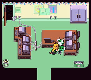 anthro blush clothed clothing computer duo electronics fellatio female genitals hoodie kneeling laptop male male/female oral penile penis sex side_view standing tail topwear lepixius deltarune mythology undertale_(series) apollo_caelum noelle_holiday alien deer dragon mammal mythological_creature mythological_scalie scalie digital_media_(artwork) pixel_(artwork)