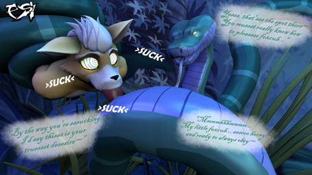 anthro anthro_on_feral anthro_penetrated bestiality coiling dialogue duo face_fucking feral feral_penetrating feral_penetrating_anthro fur genitals green_body hair hypnosis irrumatio male male/male male_penetrated male_penetrating male_penetrating_male mind_control multicolored_body multicolored_fur nude_anthro nude_male oral penetration penile penis penis_in_mouth restrained ringed_eyes sex tan_body tan_fur tan_hair text two_tone_body two_tone_fur yellow_body yellow_fur psikokinetic sharkstuff_(modeler) warfaremachine_(modeler) nintendo star_fox the_jungle_book fox_mccloud kaa_(jungle_book) canid canine fox mammal python reptile scalie snake 2023 3d_(artwork) digital_media_(artwork) english_text hi_res source_filmmaker_(artwork)